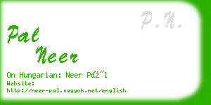 pal neer business card